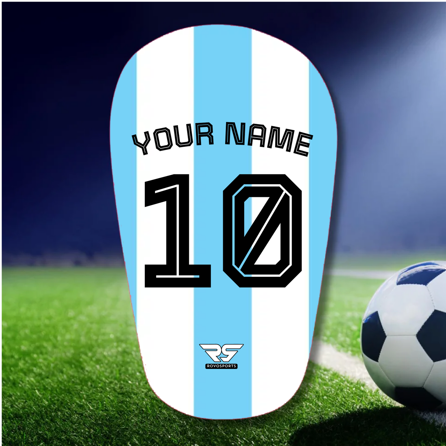 Personalised Shin Guards (with Name and Number)