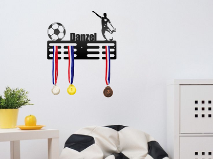 Medal Holder Custom Text, Images, Color Medal Rack 12 Rungs for Medals & Ribbons, Medal Hanger Medal Display Award Display