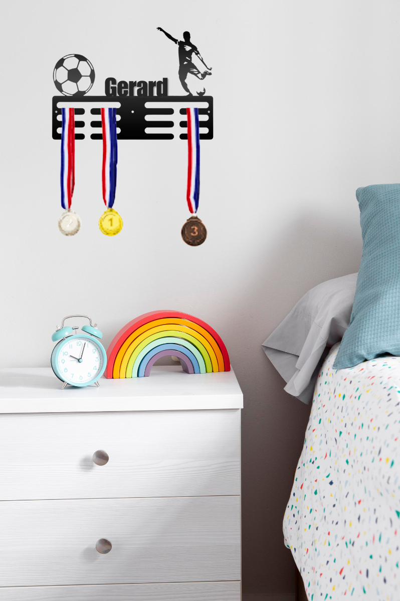 Medal Holder Custom Text, Images, Color Medal Rack 12 Rungs for Medals & Ribbons, Medal Hanger Medal Display Award Display